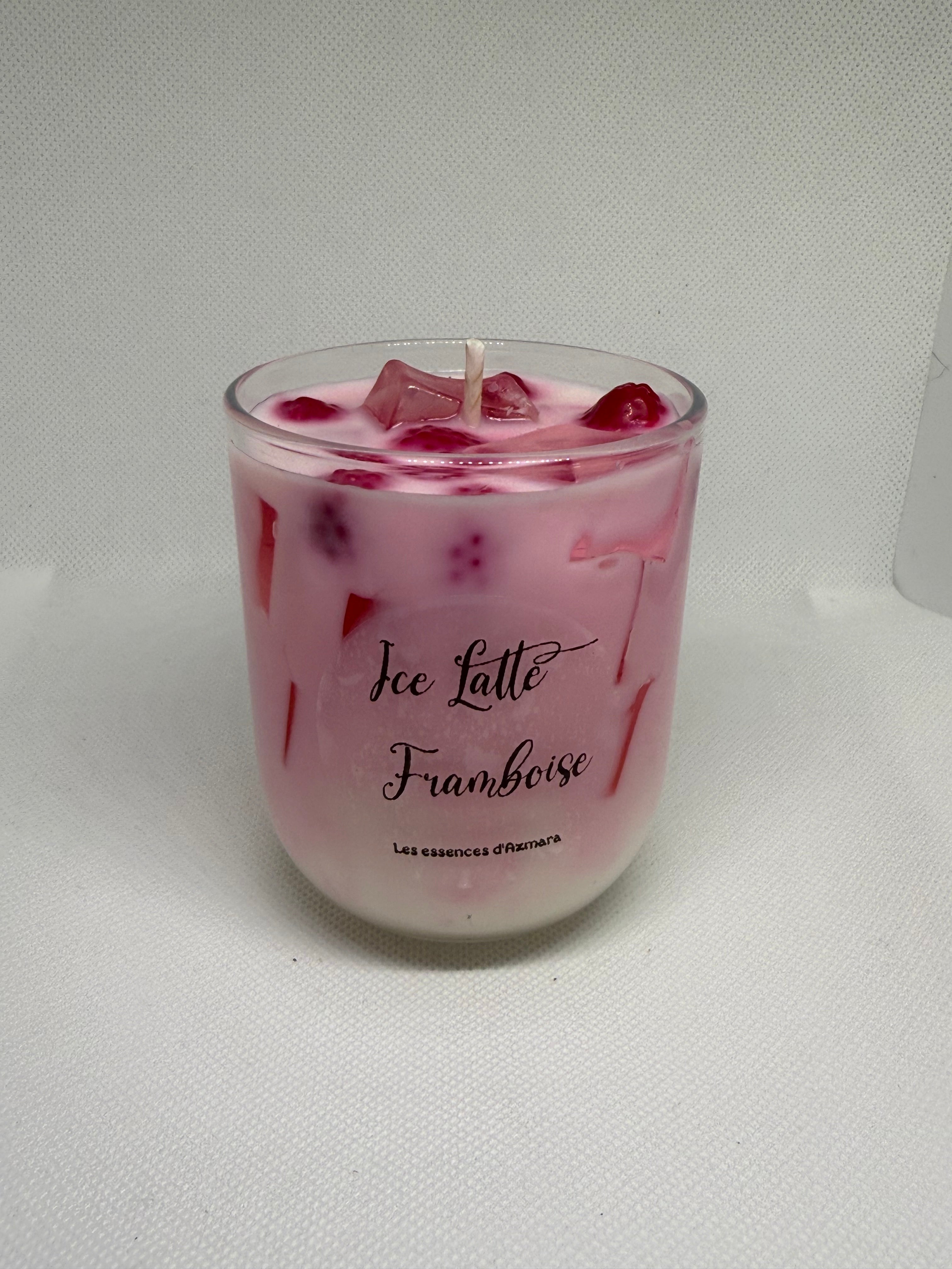 Bougie Ice Latte Framboise