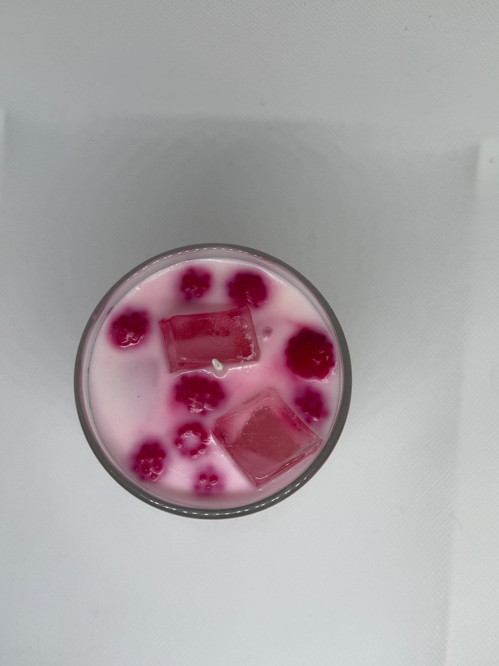Bougie Ice Latte Framboise