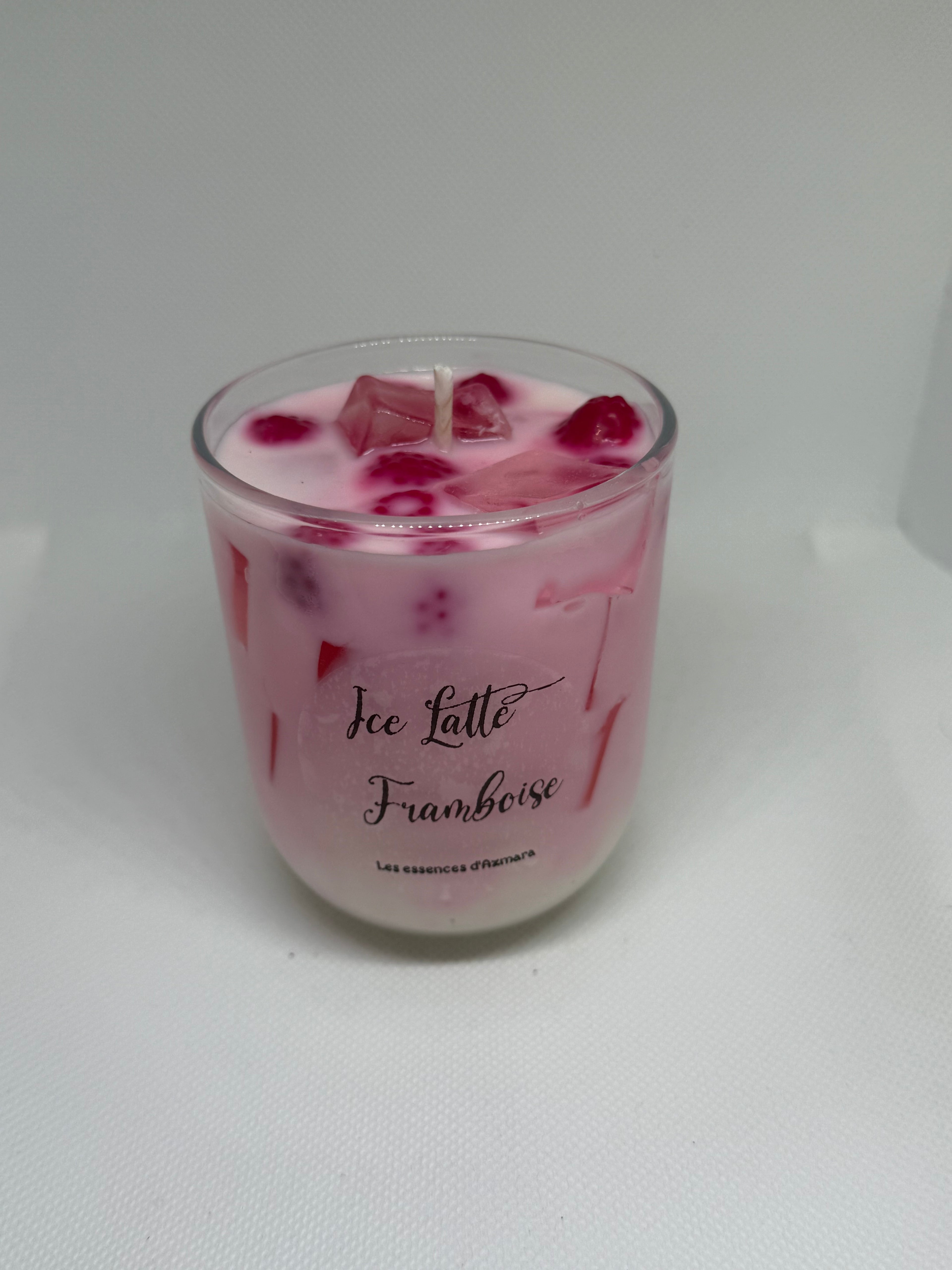 Bougie Ice Latte Framboise