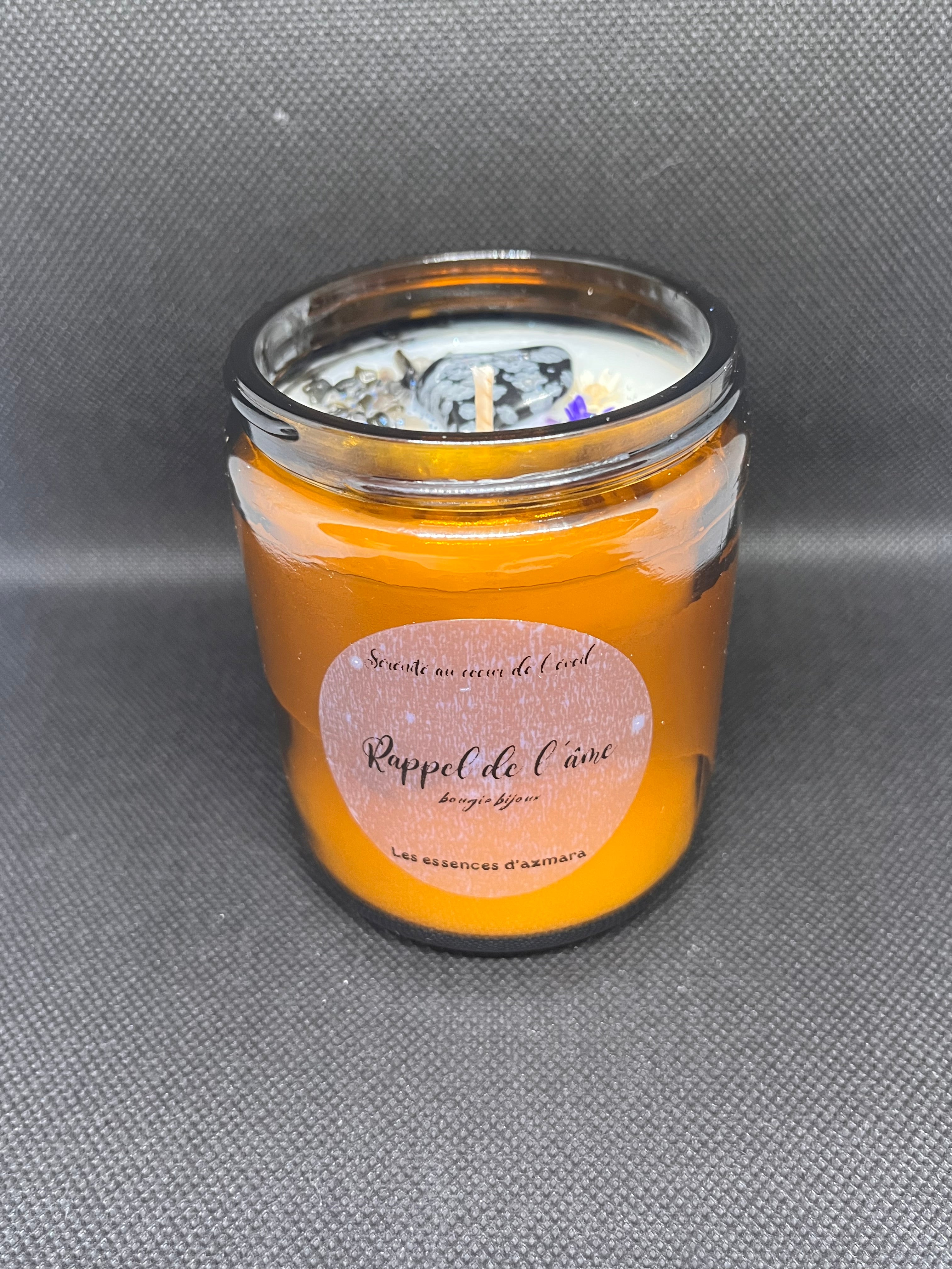Rappel de l’âme, bougie bijoux